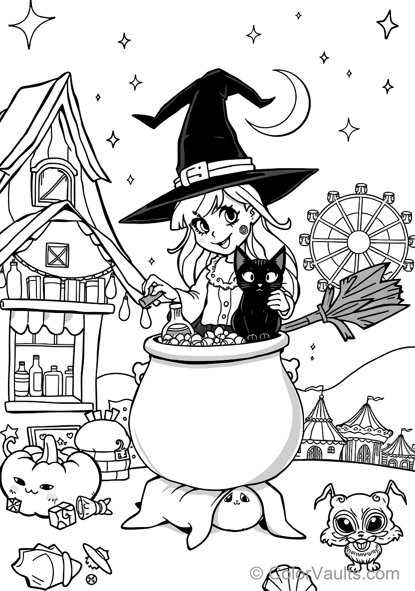 Cute Wizard Owl Perched on Spellbook (2)