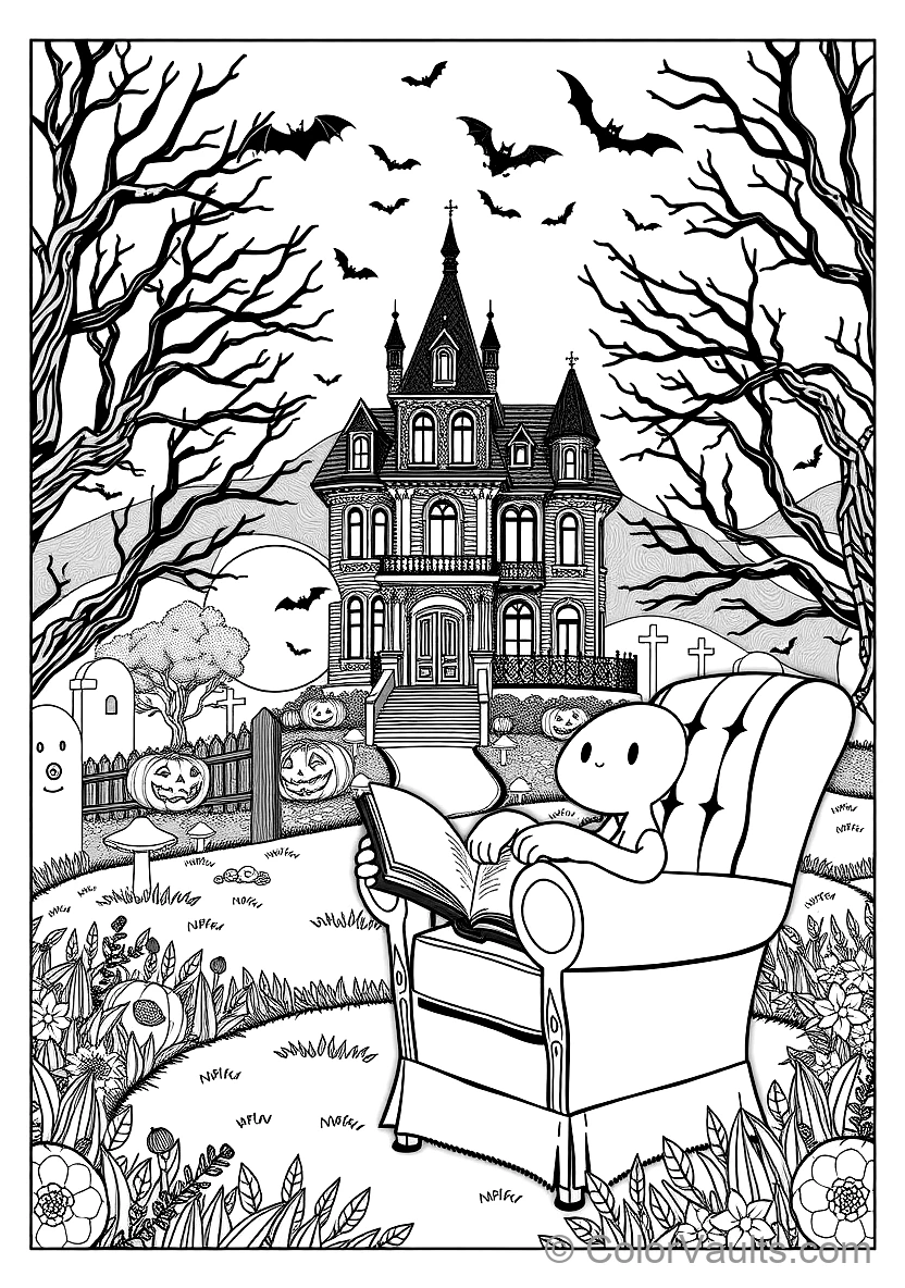 Black Cat with Green Eyes Sitting on Pumpkin (4)