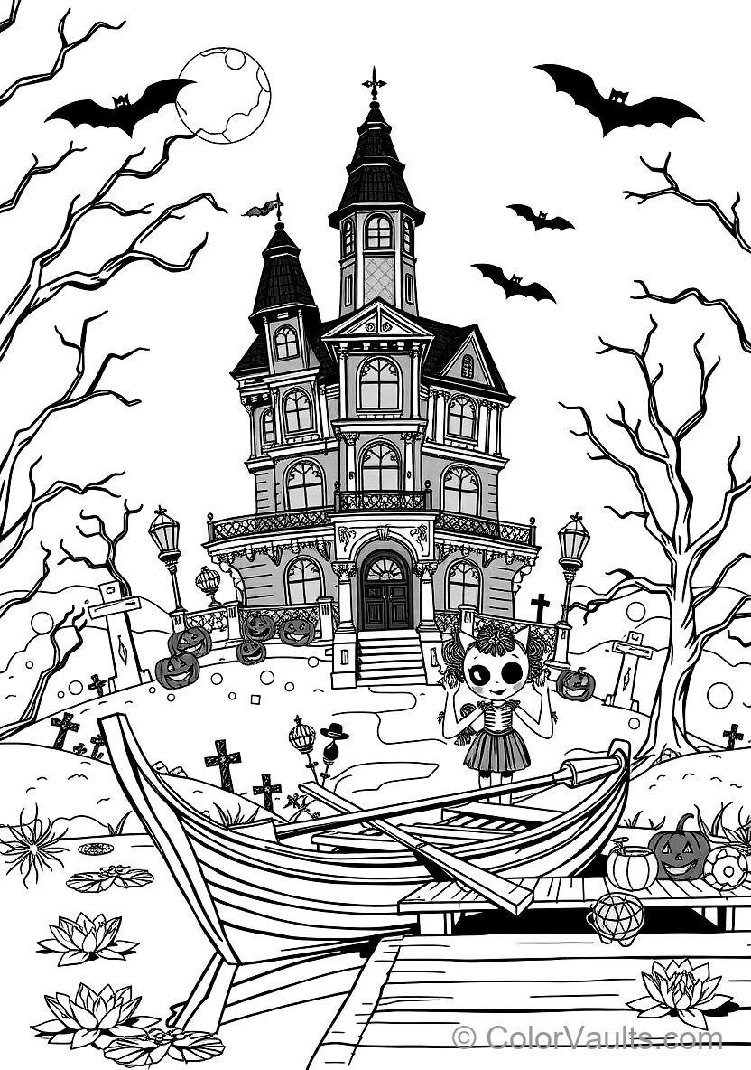 Spooky Werewolf Howling at the Full Moon (4)