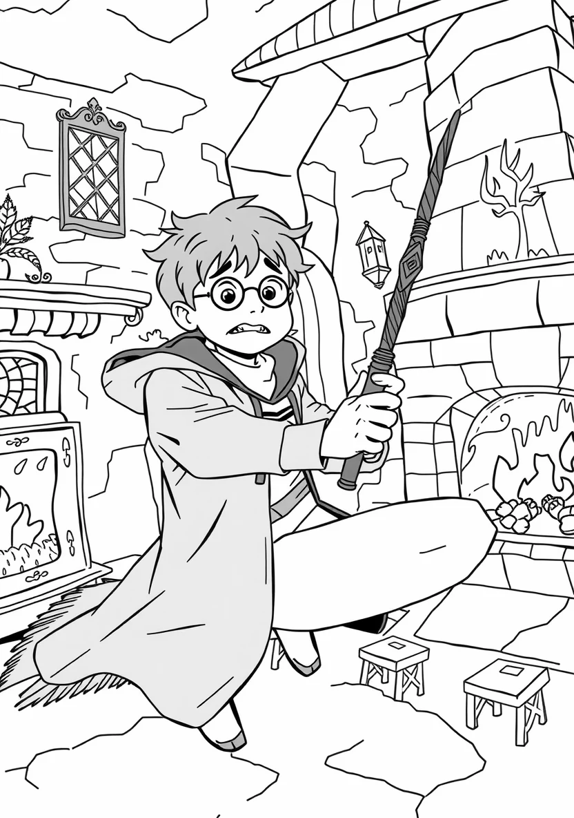 Harry Potter & Wizarding World coloring page 2