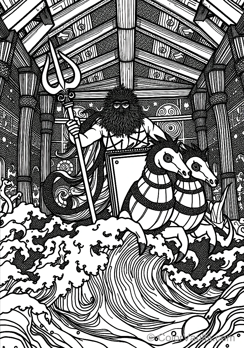 Poseidon the God of the Sea (Scene 3)