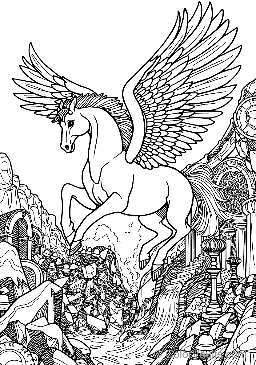 Winged Horse Pegasus (Scene 14)