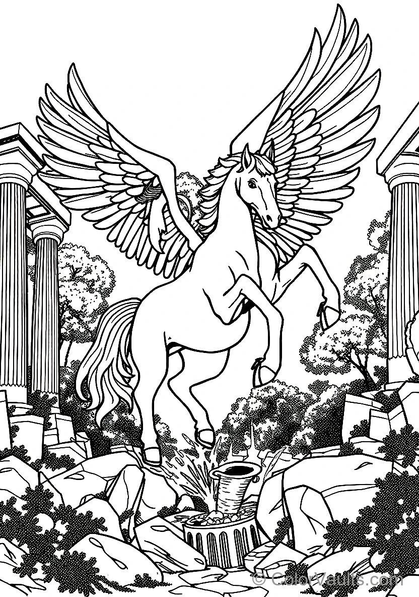 Winged Horse Pegasus (Scene 15)