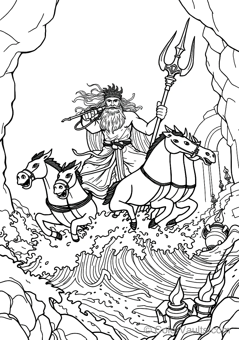 Poseidon the God of the Sea (Scene 6)