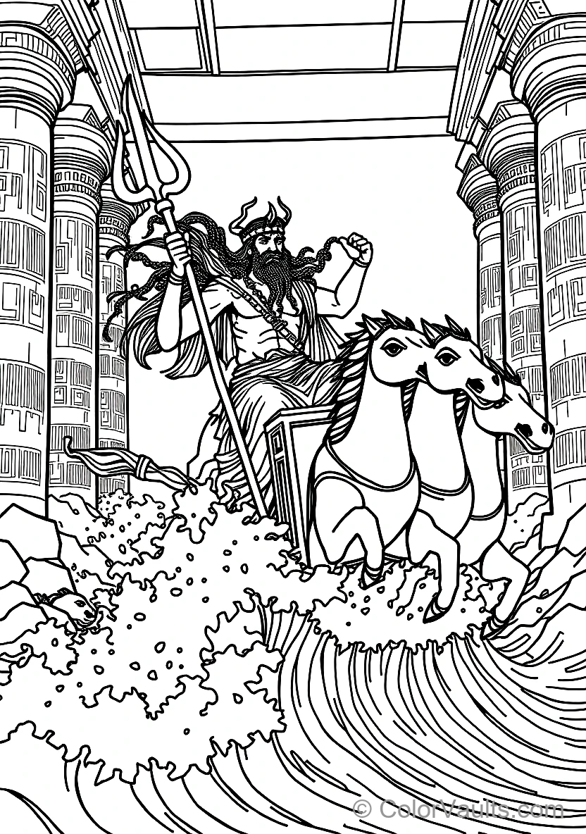 Poseidon the God of the Sea (Scene 8)