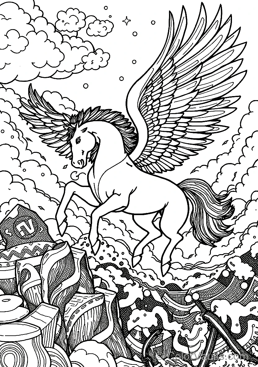 Winged Horse Pegasus (Scene 34)