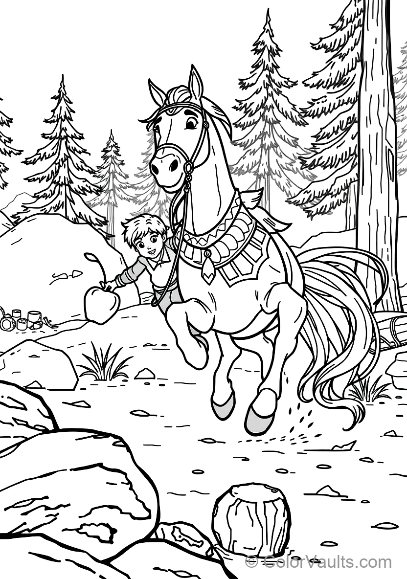 Flynn Rider (eugene) Trying to Escape Maximus (Scene 7)