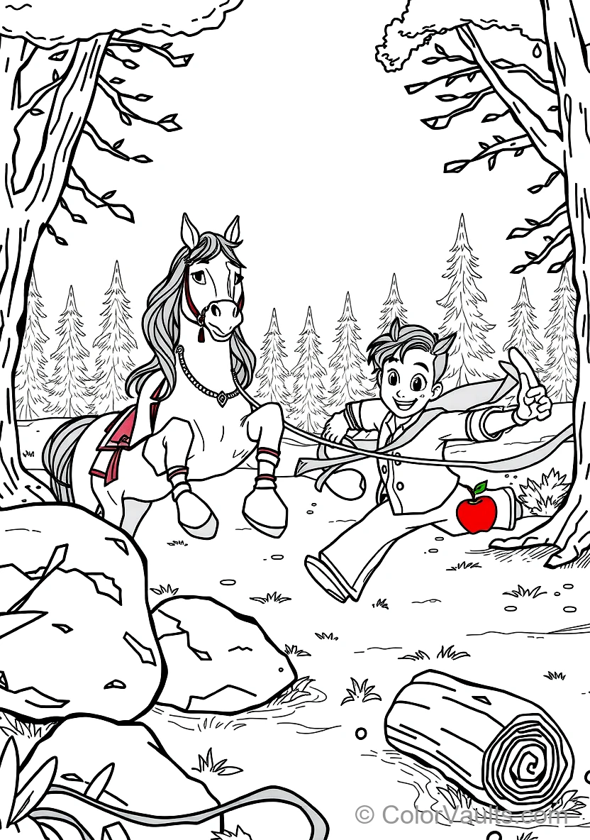 Flynn Rider (eugene) Trying to Escape Maximus (Scene 10)