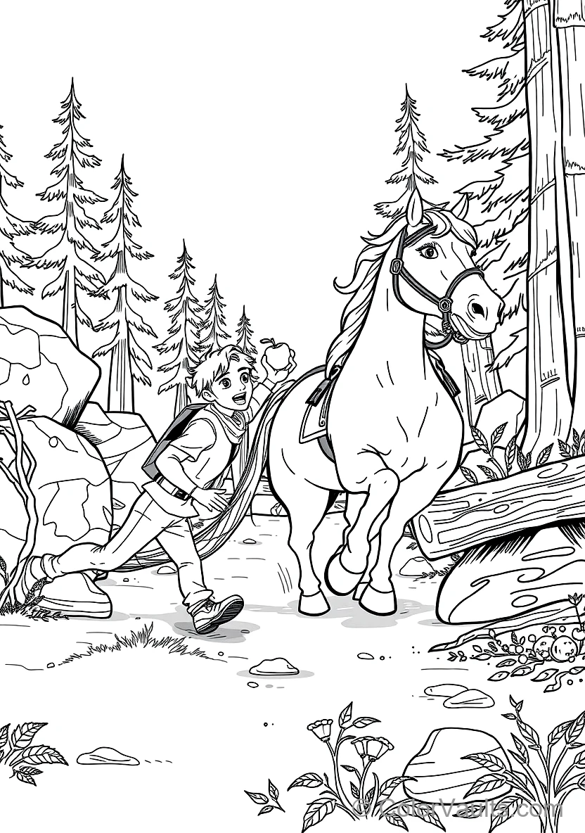 Flynn Rider (eugene) Trying to Escape Maximus (Scene 14)