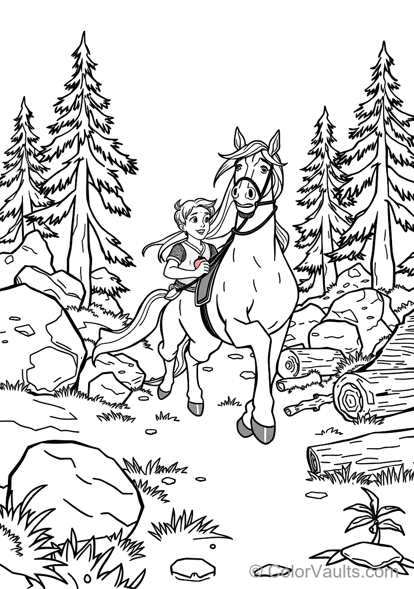 Flynn Rider (eugene) Trying to Escape Maximus (Scene 16)