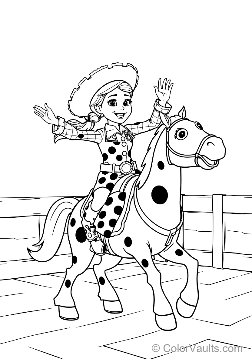 Jessie the Cowgirl Jumping Enthusiastically (Scene 7)