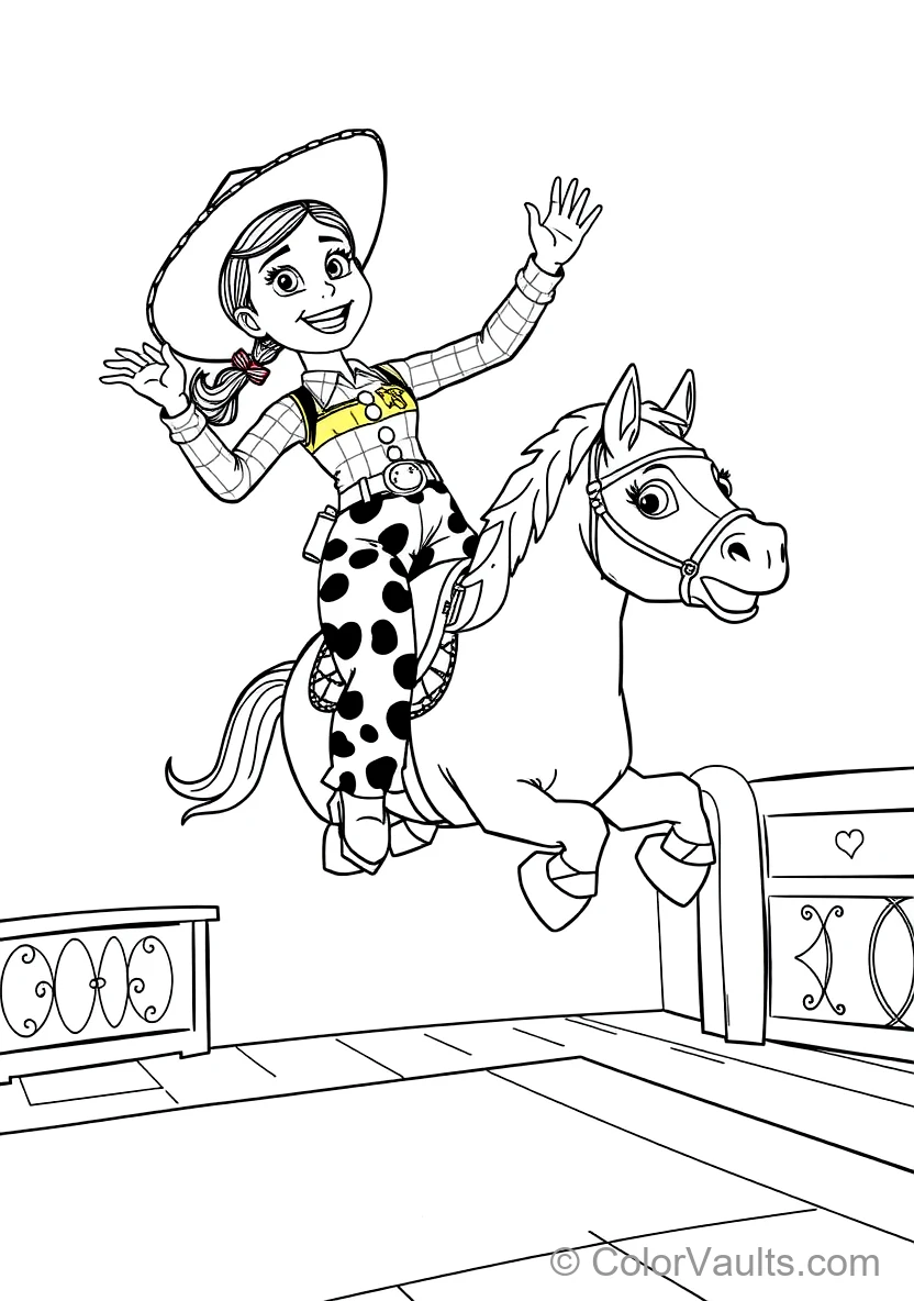 Jessie the Cowgirl Jumping Enthusiastically (Scene 12)