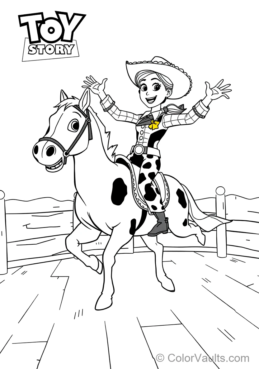 Jessie the Cowgirl Jumping Enthusiastically (Scene 13)