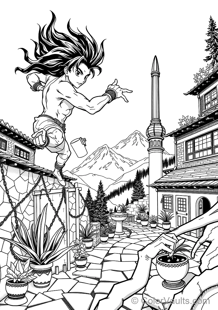 Hunter x Hunter coloring page 2