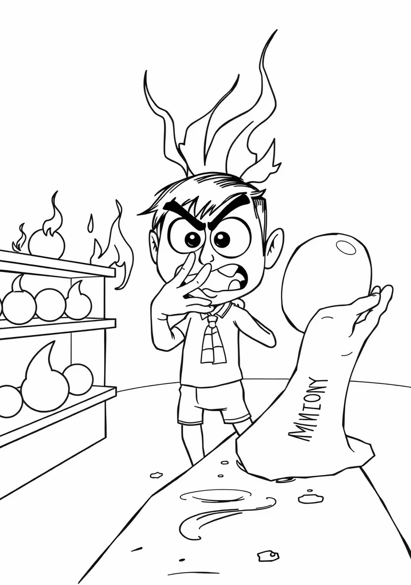 Inside Out 2 coloring page 2