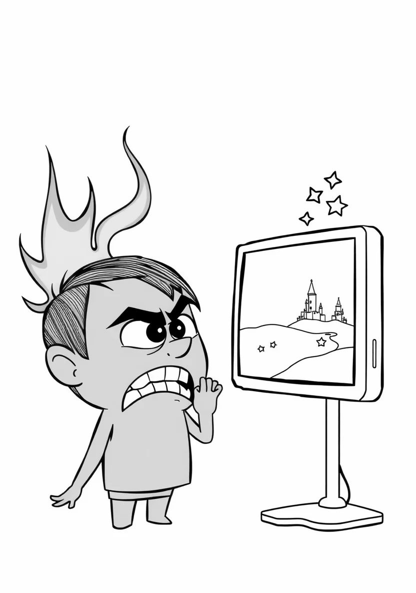 Inside Out 2 coloring page 3