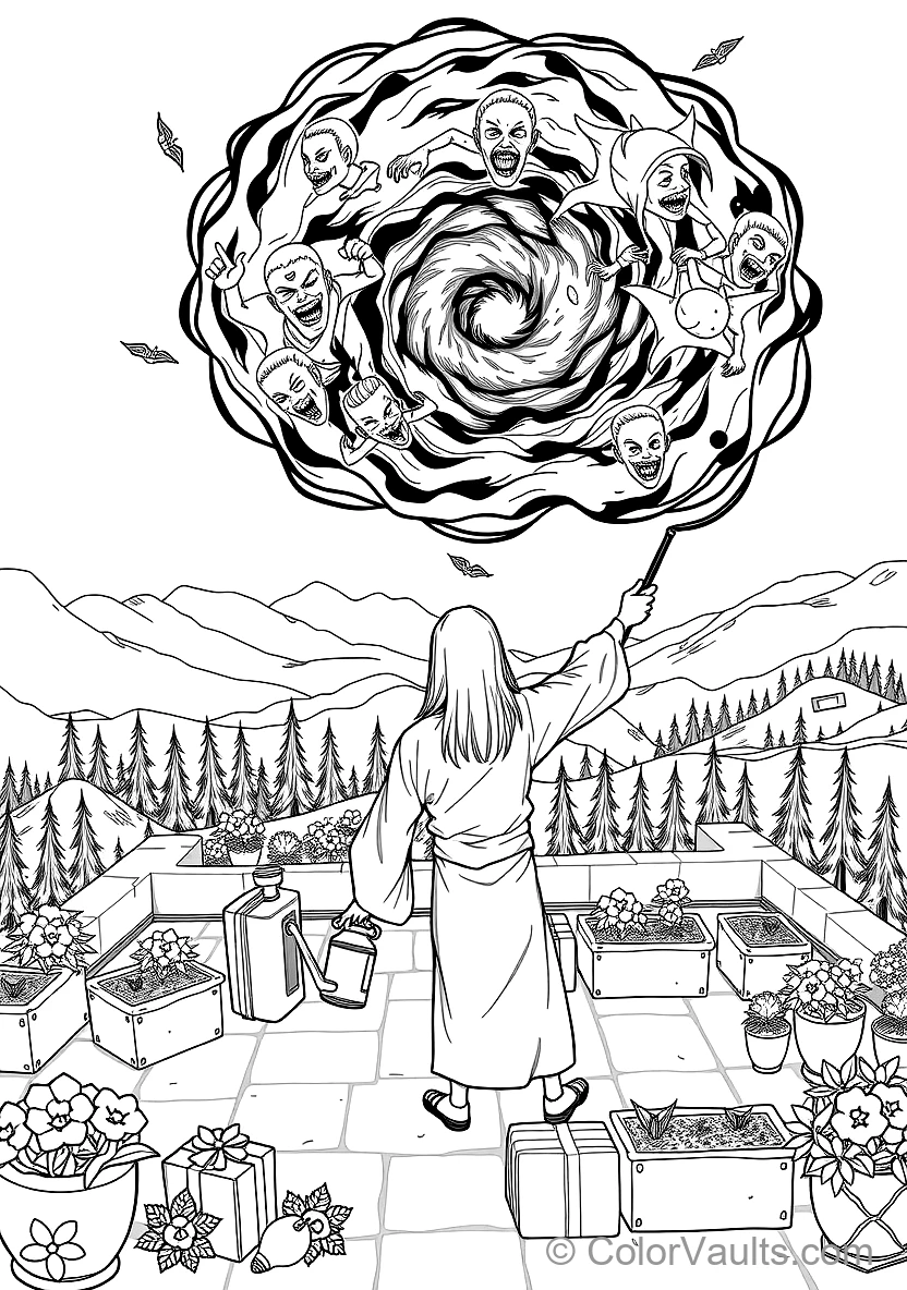 Jujutsu Kaisen coloring page 2