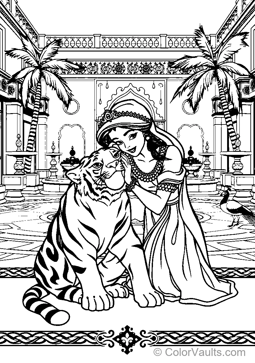 Woman And Tiger