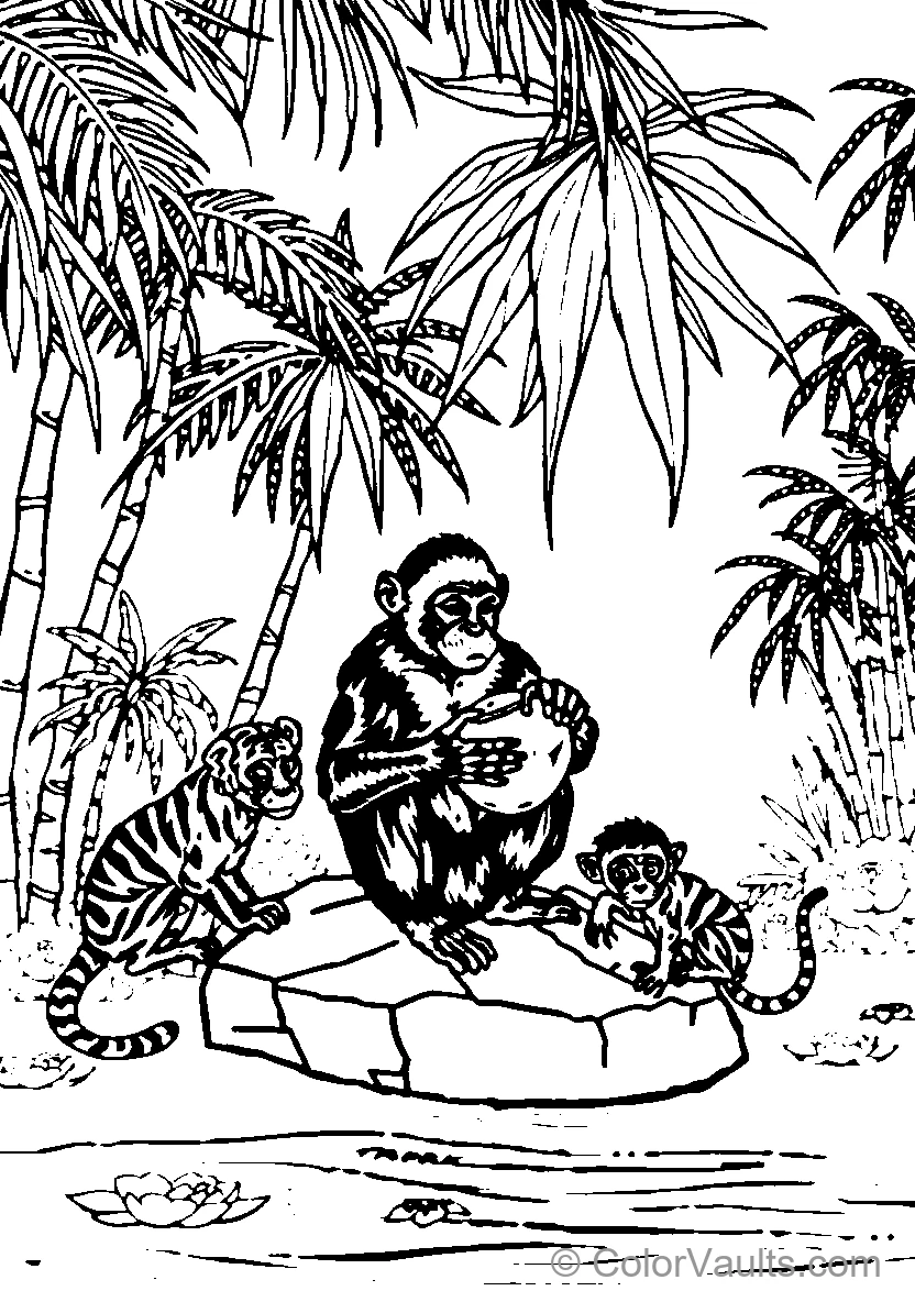 Monkey Feeding Time