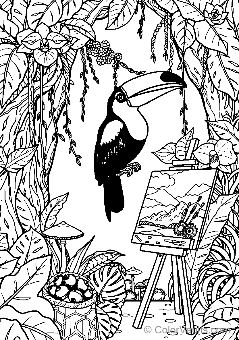 Toucan In The Jungle (Scene 3)