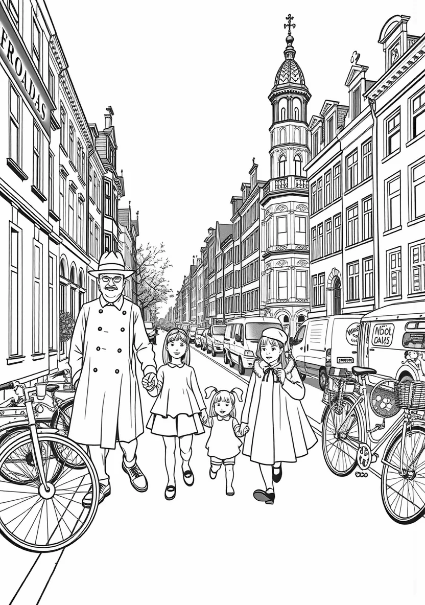 King's Day (Koningsdag) coloring page 3