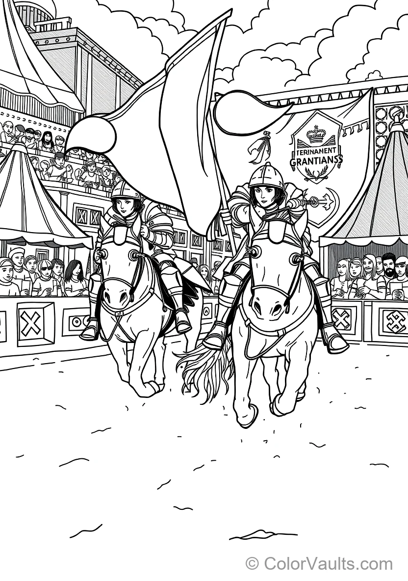 Knight Battling a Fire-Breathing Mountain Dragon