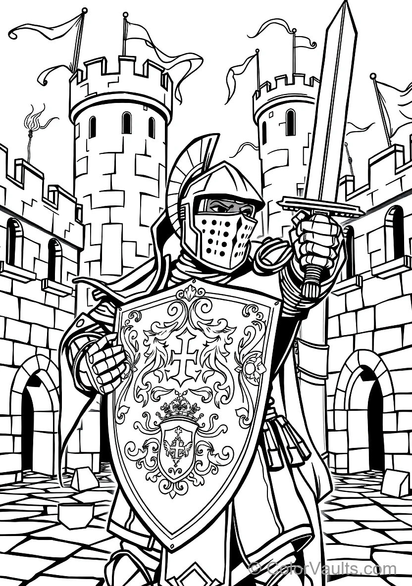 Knight Charging in Gallant Battle Stance (2)