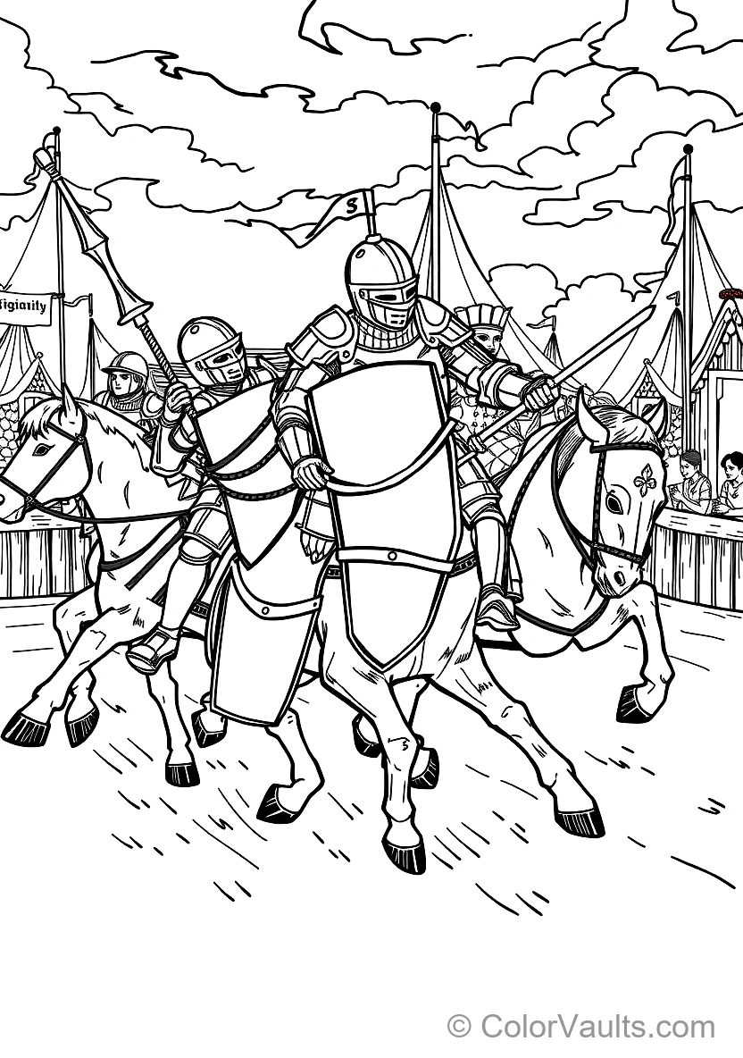 Knight Charging in Gallant Battle Stance (3)