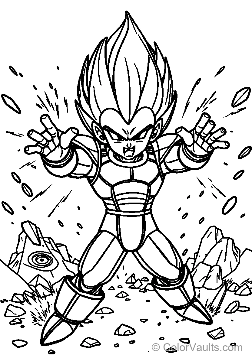 Armor Clad Spiky Haired Character