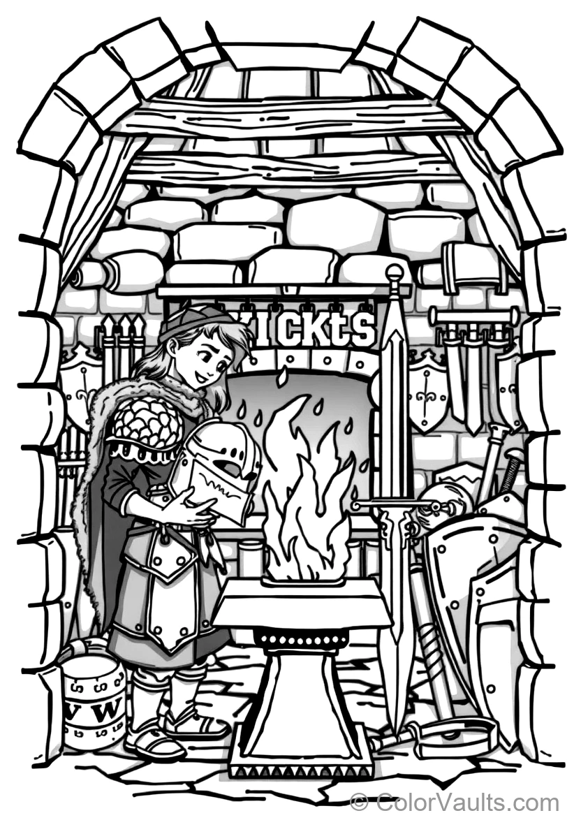 Knight Rescuing Maiden from Dark Fortress (4)