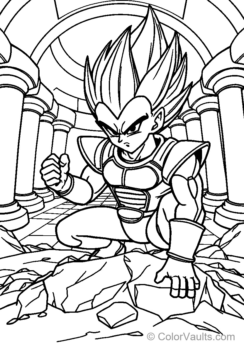 Spiky Haired Warrior In Armor