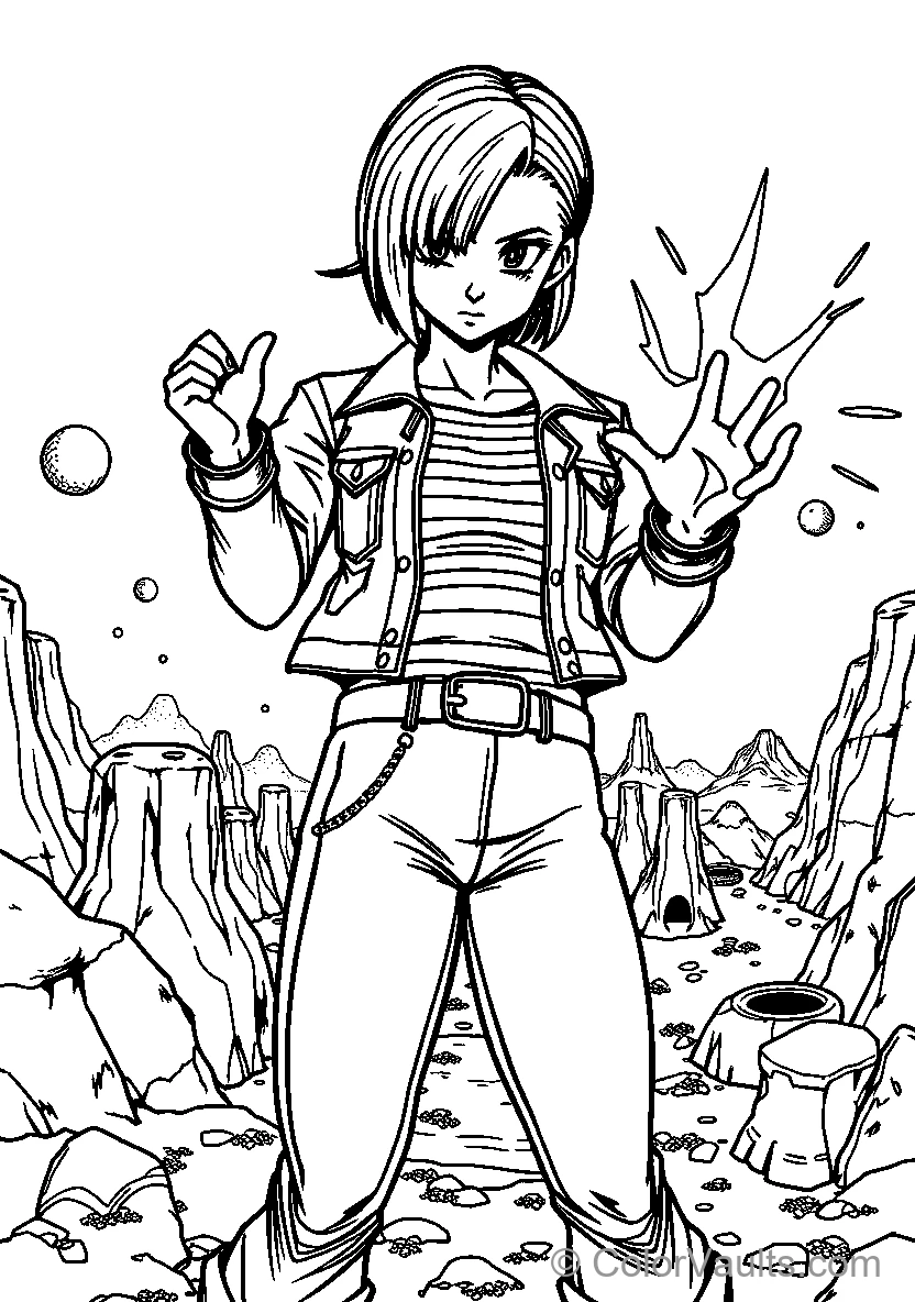 Character In Desert Landscape