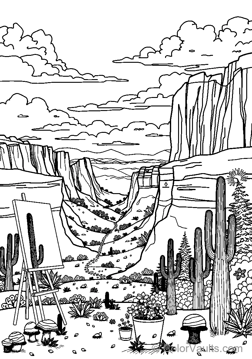 Desert Canyon Landscape
