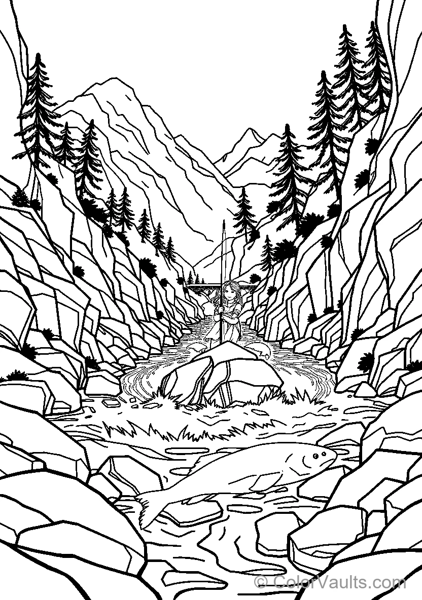 Fantasy River Landscape