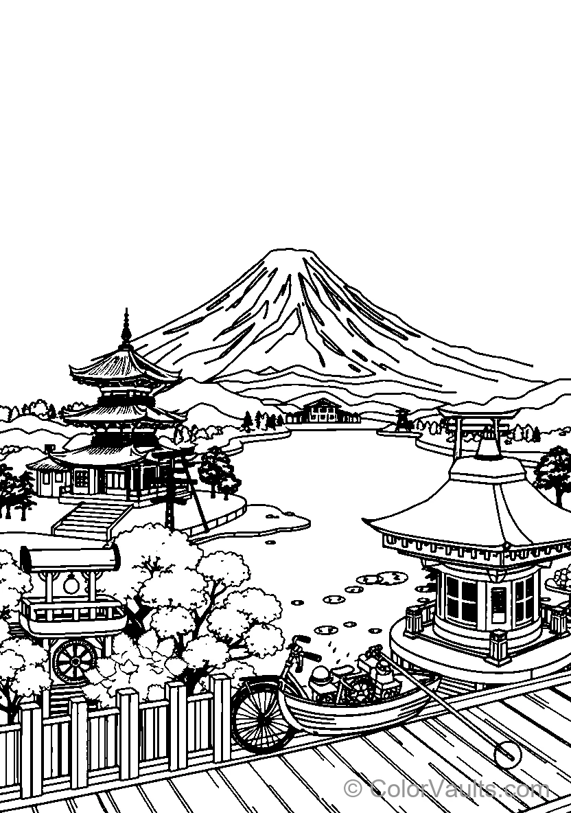 Japanese Landscape (Scene 3)