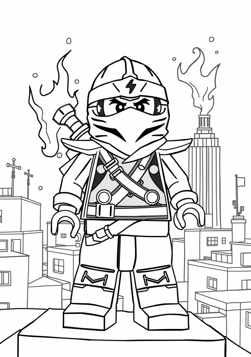 Kai the Red Fire Ninja in