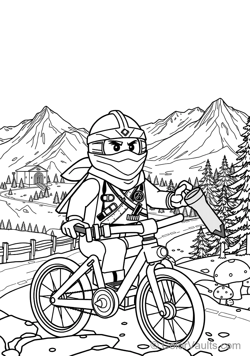 Zane the Titanium Ninja of Ice Freezing Enemies