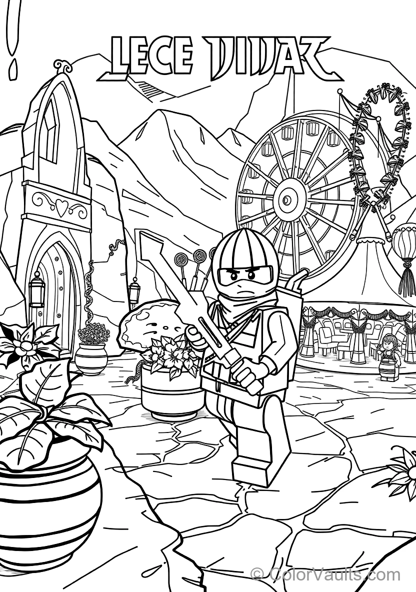 Zane the Titanium Ninja of Ice Freezing Enemies (Scene 2)