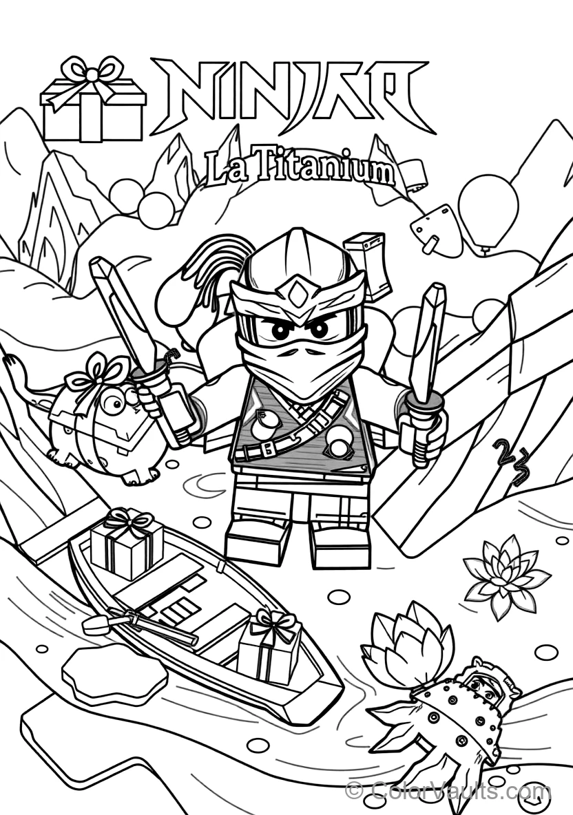 Zane the Titanium Ninja of Ice Freezing Enemies (Scene 6)