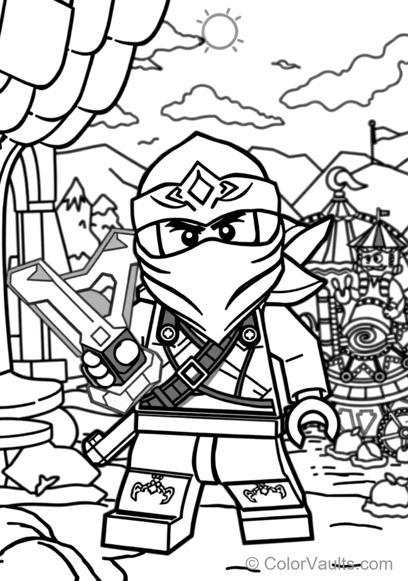 Zane the Titanium Ninja of Ice Freezing Enemies (Scene 9)
