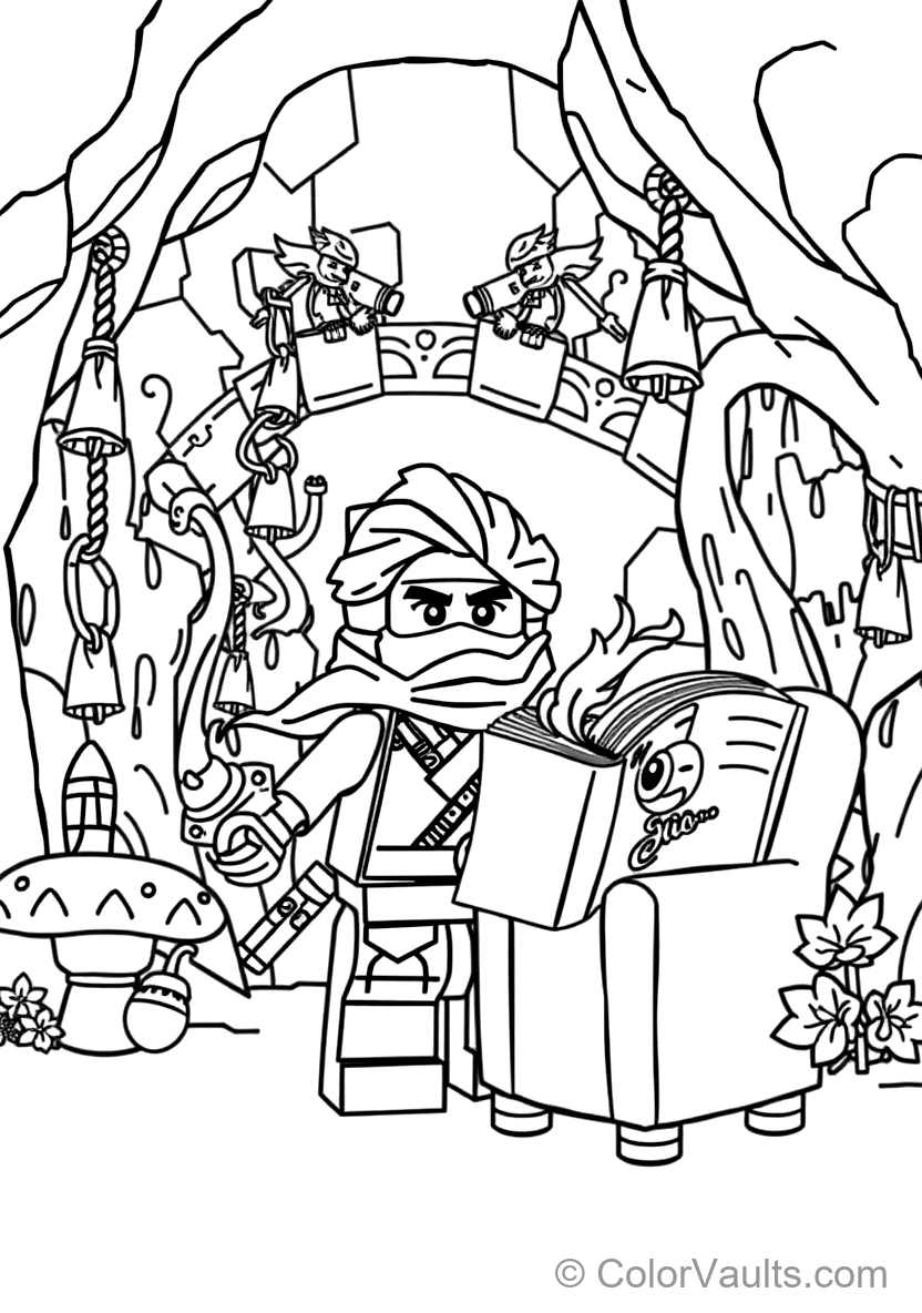 Kai the Ninja of Fire Unleashing Spinjitzu Fire (Scene 5)