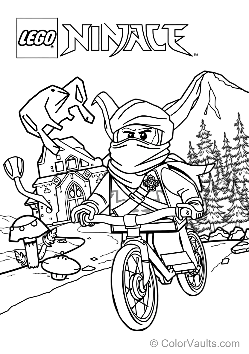Zane the Titanium Ninja of Ice Freezing Enemies (Scene 11)
