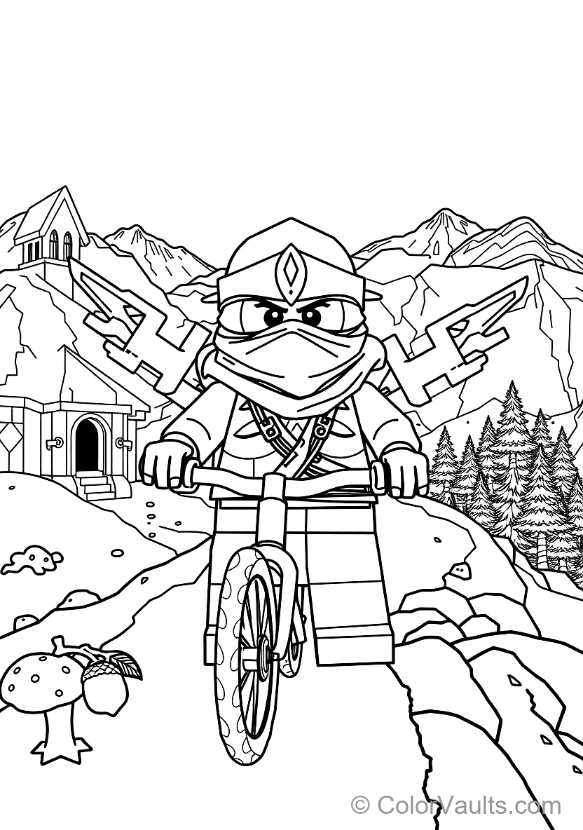 Zane the Titanium Ninja of Ice Freezing Enemies (Scene 13)