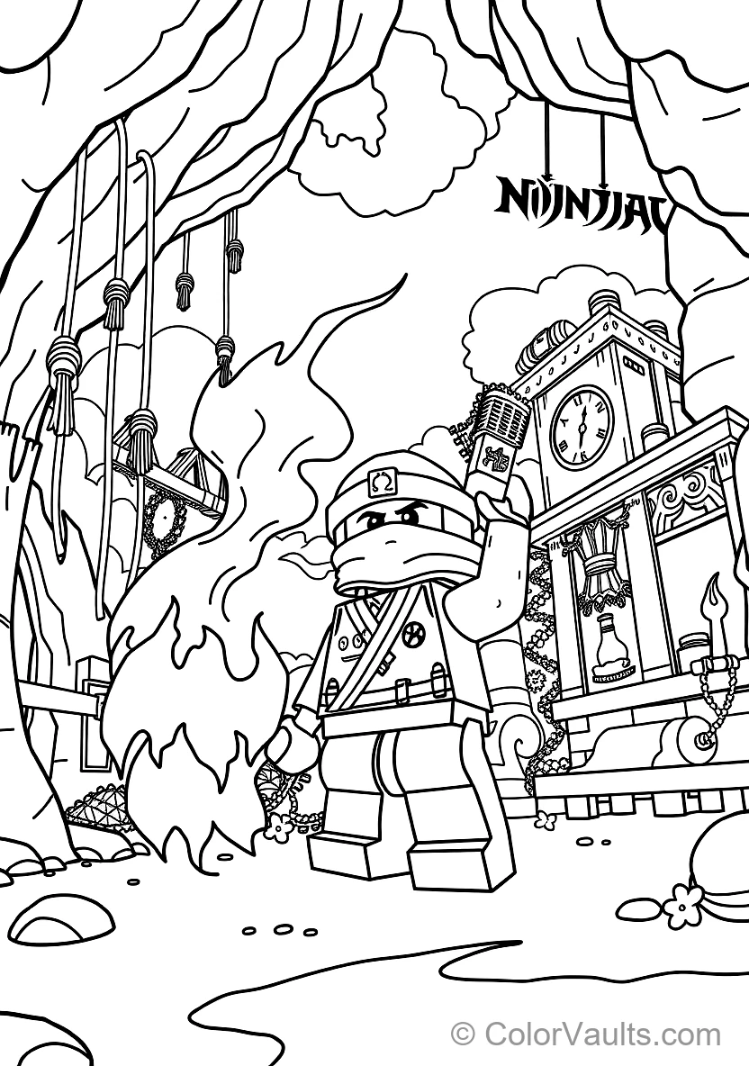 Kai the Ninja of Fire Unleashing Spinjitzu Fire (Scene 8)