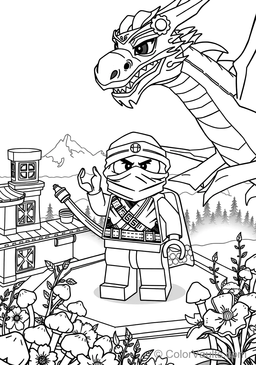 Lloyd the Ninja Summoning the Massive Elemental Energy (Scene 12)
