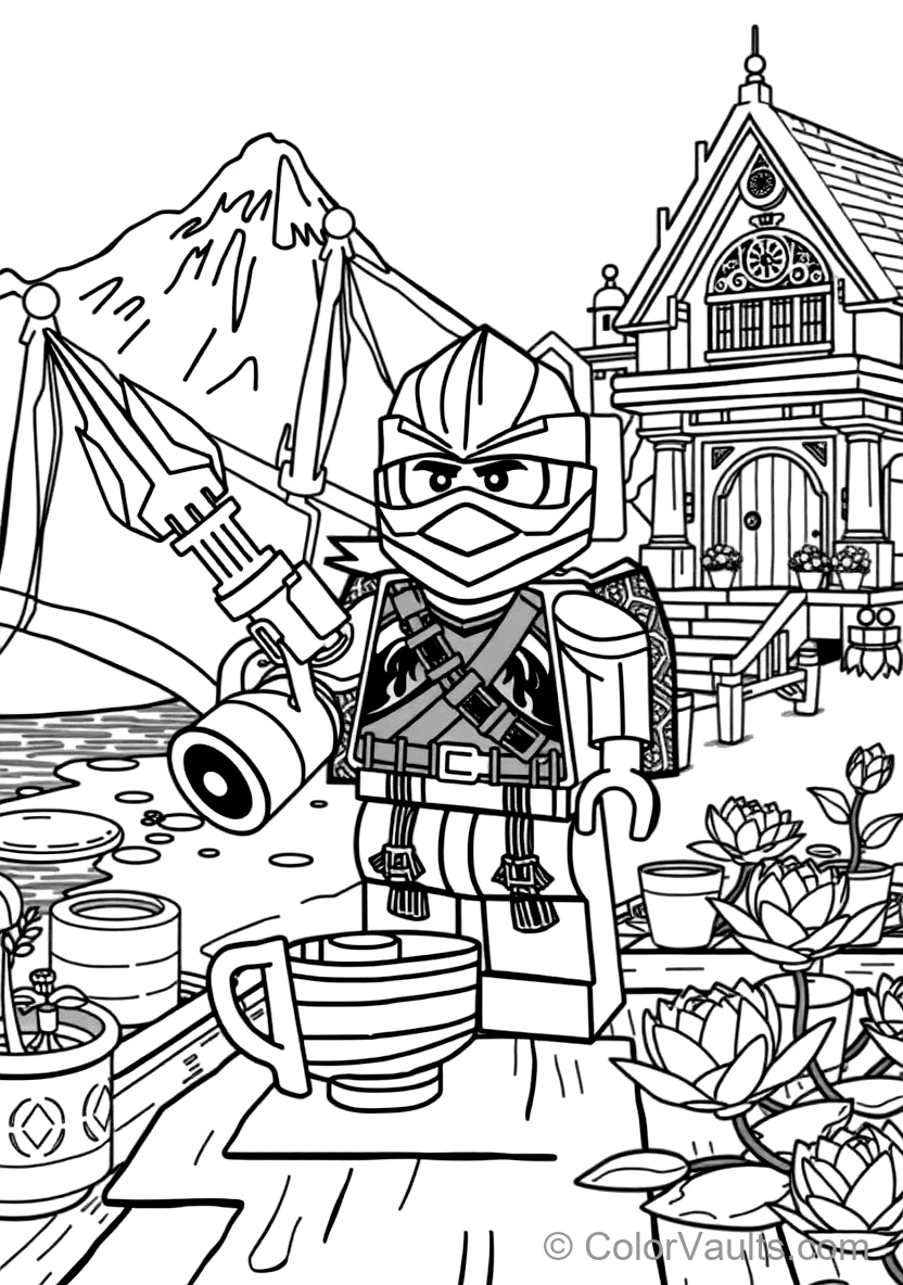 Zane the Titanium Ninja of Ice Freezing Enemies (Scene 15)