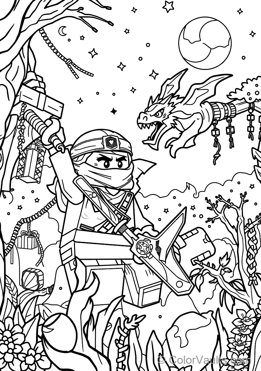 Kai the Ninja of Fire Unleashing Spinjitzu Fire (Scene 10)