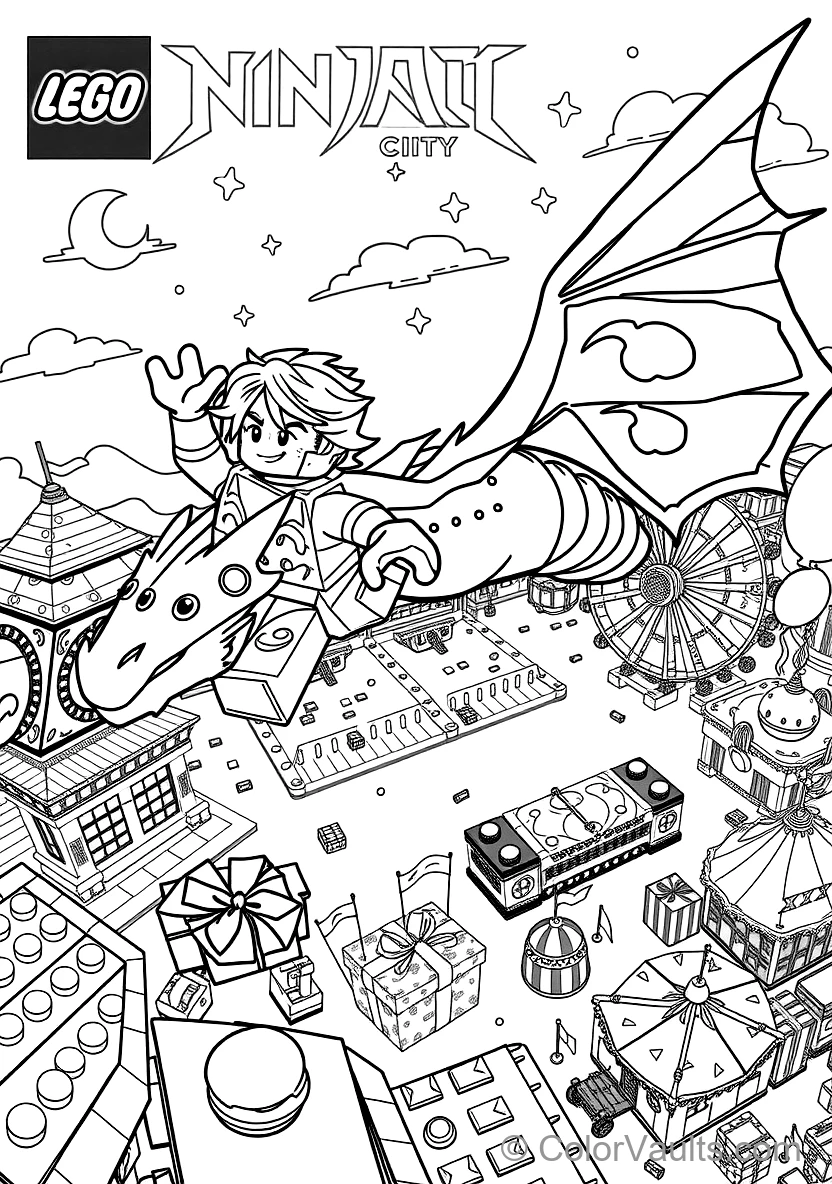 Lloyd the Ninja Summoning the Massive Elemental Energy (Scene 17)