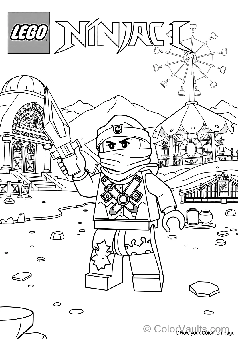 Zane the Titanium Ninja of Ice Freezing Enemies (Scene 18)