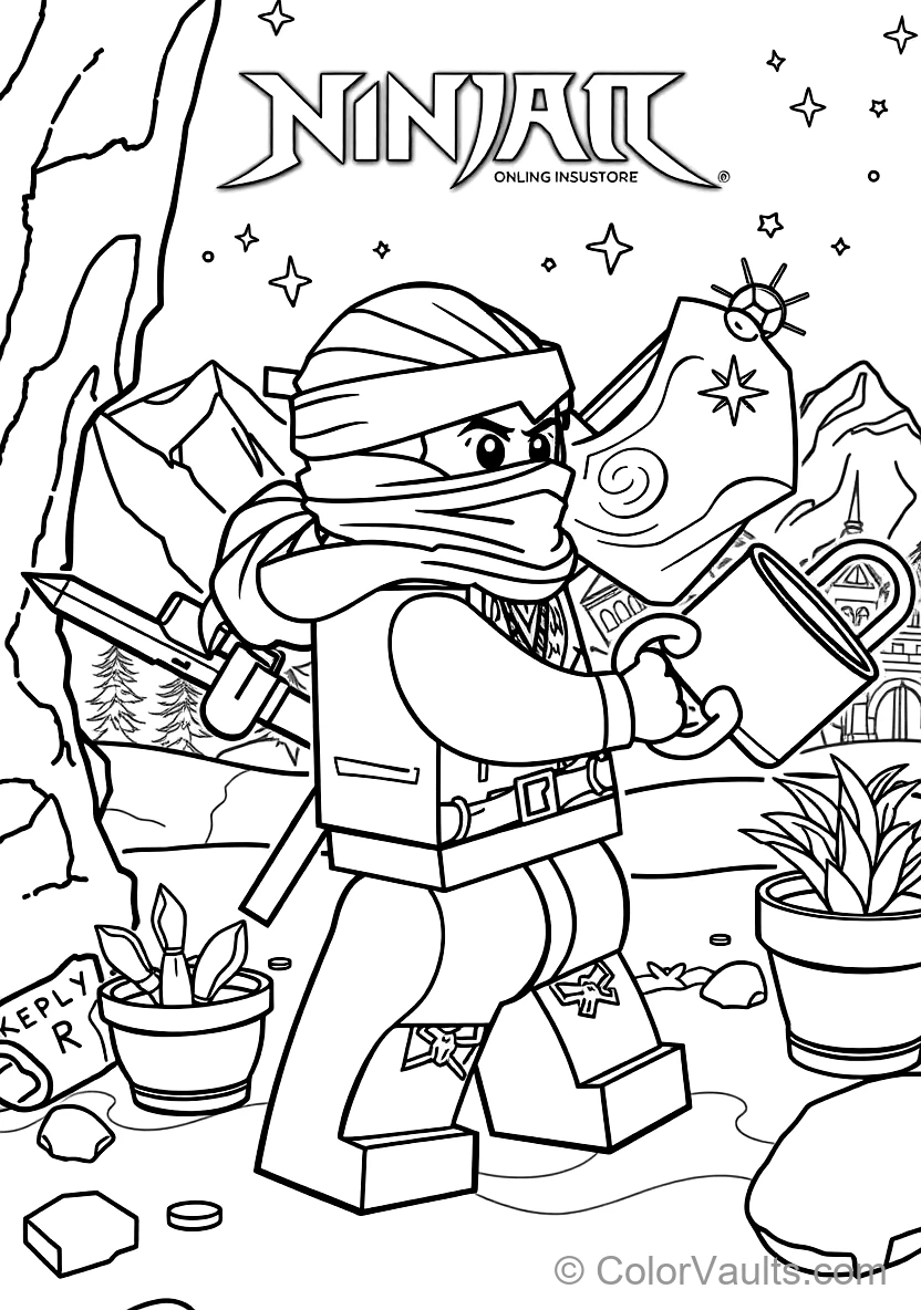 Zane the Titanium Ninja of Ice Freezing Enemies (Scene 19)